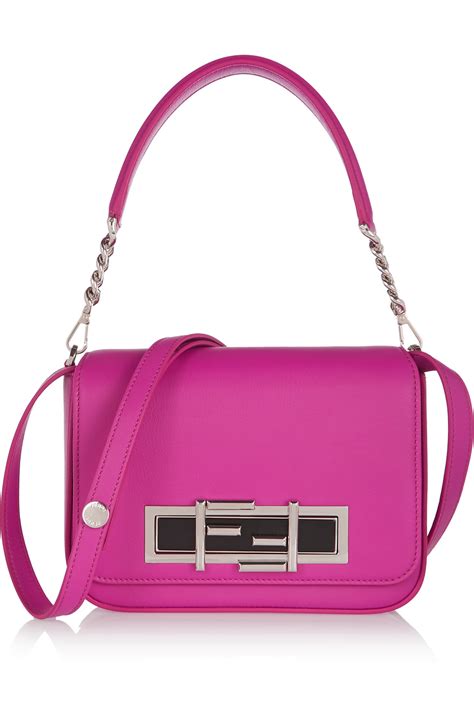 pink baguette bag fendi|Fendi baguette leather shoulder bag.